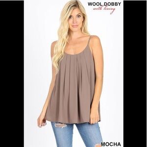 Mocha spaghetti strap cami ⭐️LAST ONE ⭐️